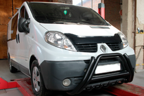Opel Vivaro 2001–2015 гг. Кенгурятник F1-01 Black (нерж.) фото 2