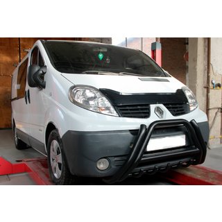 Кенгурятник F1-01 Black (нерж.) Opel Vivaro 2001–2015 гг. фото 2