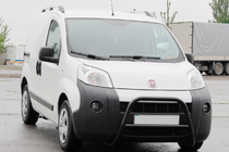 Fiat Fiorino/Qubo 2008-2024 гг. Кенгурятник WT006 Black (нерж) фото 2