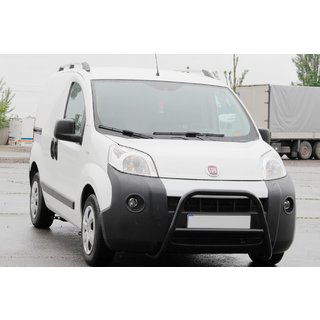 Кенгурятник WT006 Black (нерж) Fiat Fiorino/Qubo 2008-2024 гг. фото 2