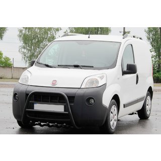 Кенгурятник WT006 Black (нерж) Fiat Fiorino/Qubo 2008-2024 гг. фото 3