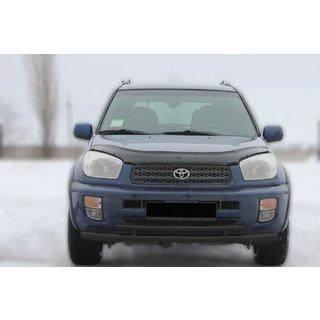 Передняя защита ST014-1 Black (нерж) Toyota Rav 4 2001-2005 гг. фото 1