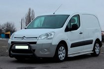 Peugeot Partner Tepee 2008-2018 гг. Кенгурятник WT022 Black (нерж.) фото 2