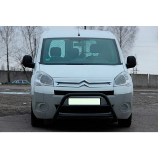 Кенгурятник WT022 Black (нерж.) Peugeot Partner Tepee 2008-2018 гг. фото 3