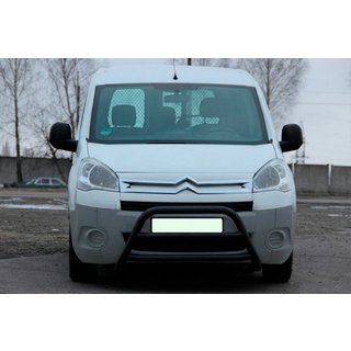 Кенгурятник WT022 Black (нерж.) Citroen Berlingo 2008-2018 гг. фото 3