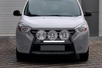 Dacia Dokker 2013-2022 гг. Кенгурятник WT022 Black (нерж.) фото 1