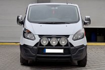 Ford Custom 2013-2022 гг. Кенгурятник WT022 Black (нерж.) фото 2