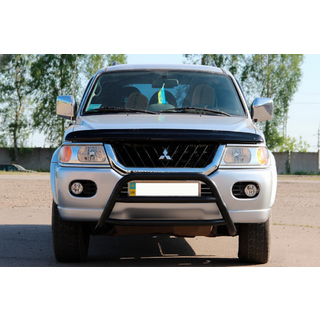 Кенгурятник WT022 Black (нерж) фото 1