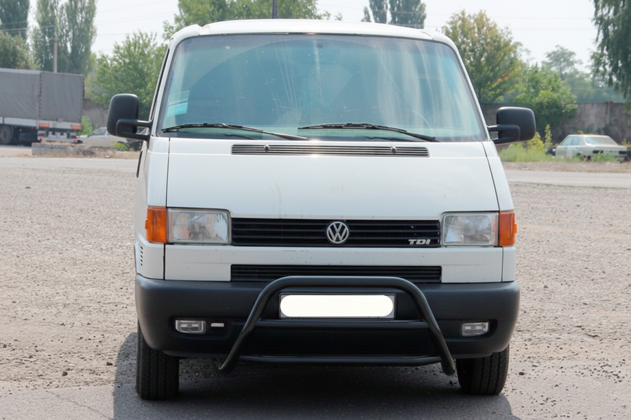 Volkswagen T4 Transporter 1990-2003 гг. Кенгурятник WT022 Black (нерж) Image