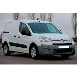 Кенгурятник WT007 Black (нерж.) Peugeot Partner Tepee 2008-2018 гг. фото 1