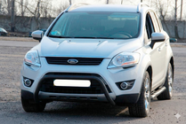 Ford Kuga 2008-2013 гг. Кенгурятник WT007 Black (нерж.) фото 3