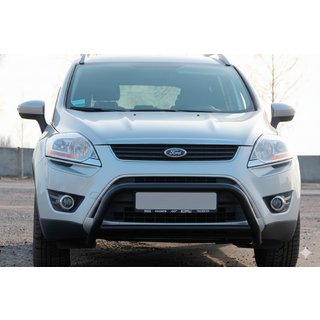 Кенгурятник WT007 Black (нерж.) Ford Kuga 2008-2013 гг. фото 1