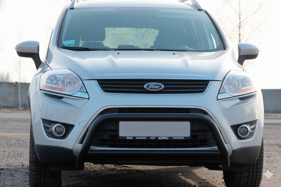 Ford Kuga 2008-2013 гг. Кенгурятник WT007 Black (нерж.) Image