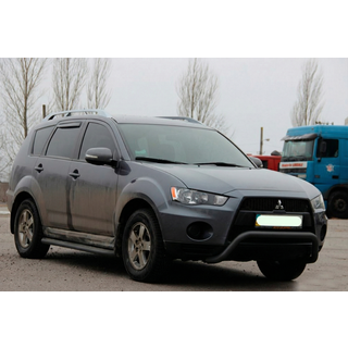 Кенгурятник WT007 Black (нерж.) фото 3