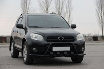 Toyota Rav 4 2006-2013 гг. Кенгурятник WT-ST15 Black (нерж) фото 1