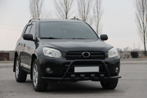 Toyota Rav 4 2006-2013 гг. Кенгурятник WT-ST15 Black (нерж) фото 1
