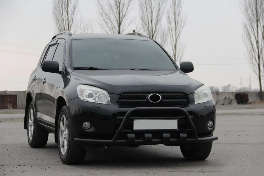 Toyota Rav 4 2006-2013 гг. Кенгурятник WT-ST15 Black (нерж)