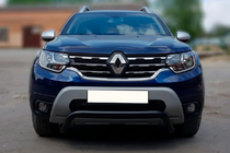 Dacia Duster 2018-2024 гг. Кенгурятник WT007 Black (нерж.) фото 2