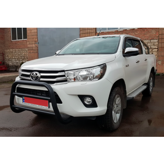 Кенгурятник WT007 Black (нерж) фото 4