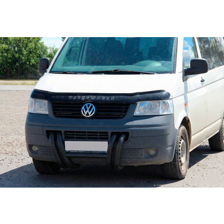 Кенгурятник ST006-03 ноздри Black (нерж) фото 2