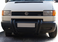 Volkswagen T4 Transporter 1990-2003 гг. Кенгурятник ST006 Black (нерж) фото 1