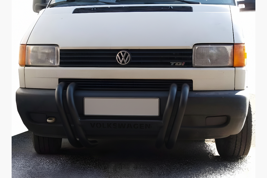 Volkswagen T4 Transporter 1990-2003 гг. Кенгурятник ST006 Black (нерж) Image