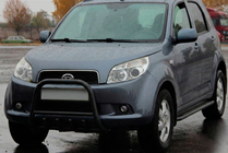 Daihatsu Terios 2006-2017 гг. Передняя дуга QT006 Black (нерж.) фото 1