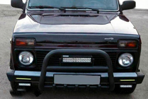 Lada Niva та Urban 1977- гг. Кенгурятник QT006 Black (нерж.) фото 3