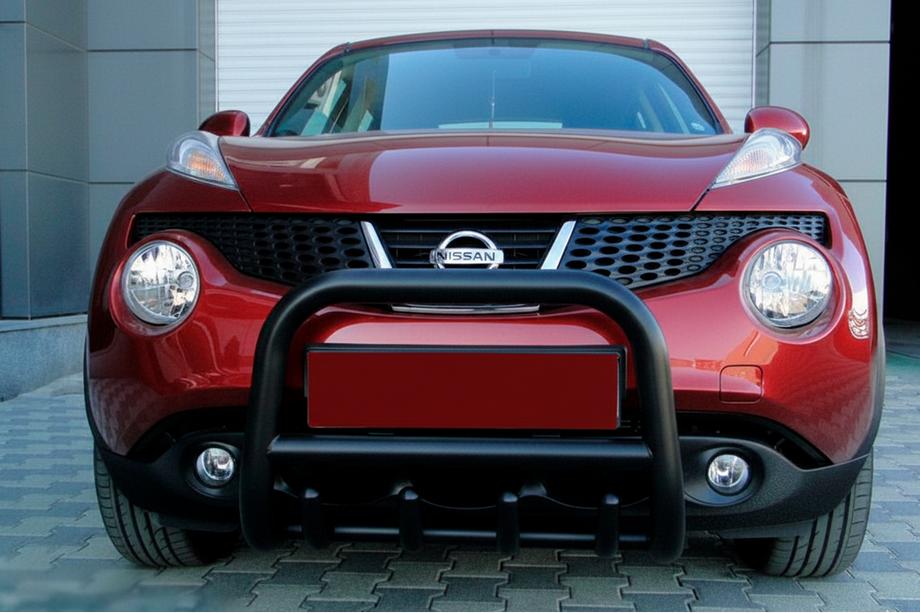 Nissan Juke 2010-2019 гг. Кенгурятник QT006 Black (нерж) Image