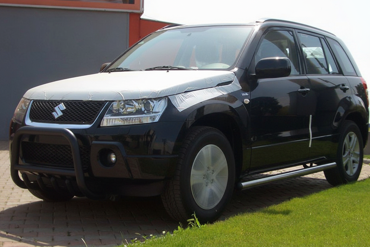 Кенгурятник QT006 Black (нерж.) для Suzuki Grand Vitara 2005-2017 рр