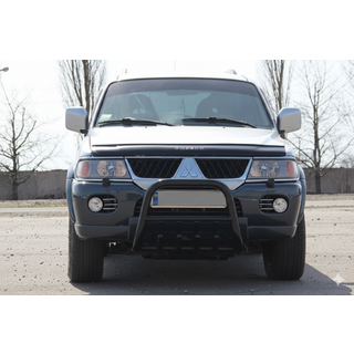 Кенгурятник QT006 Black (нерж) фото 1