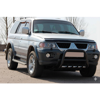 Кенгурятник QT006 Black (нерж) фото 2