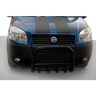 Передняя дуга QT006 Black (нерж.) Fiat Doblo I 2005-2010 гг.