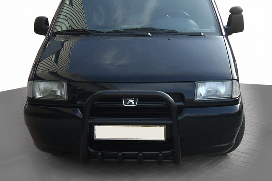 Fiat Scudo 1996-2007 гг. Кенгурятник QT006 Black (нерж) Image