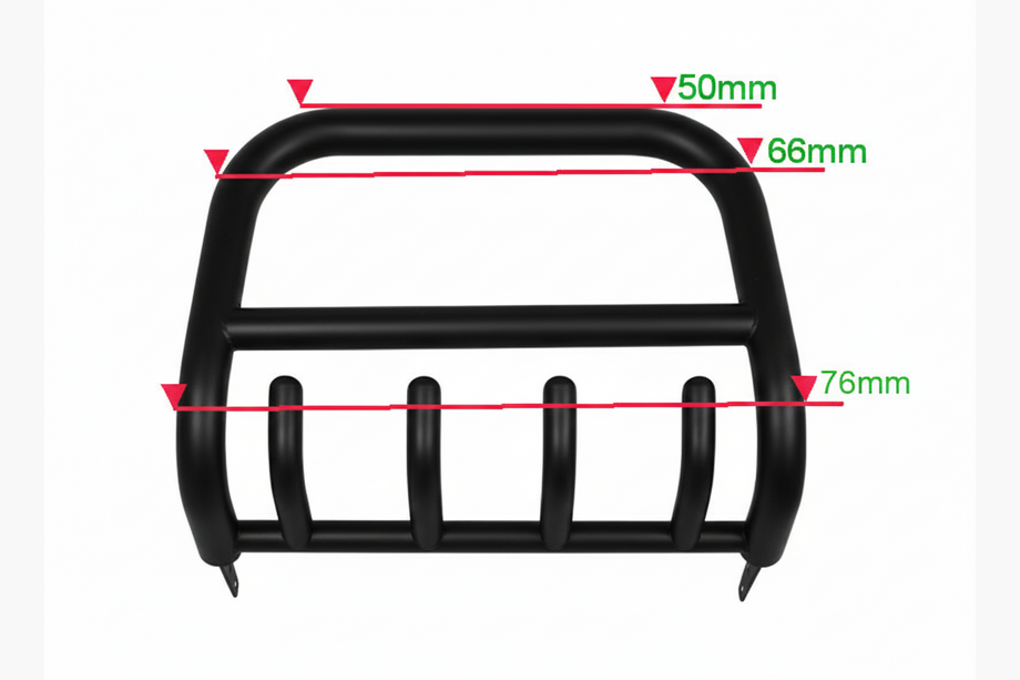 Isuzu D-Max 2011-2019 гг. Кенгурятник QT006 Black (нерж.) Image