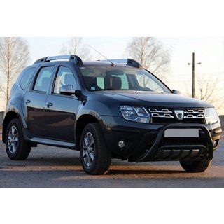 Кенгурятник WT002 Black (нерж) Dacia Duster 2008-2018 гг. фото 1