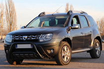 Renault Duster 2008–2017 гг. Кенгурятник WT002 Black (нерж) фото 3