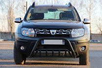 Renault Duster 2008–2017 гг. Кенгурятник WT002 Black (нерж) фото 2