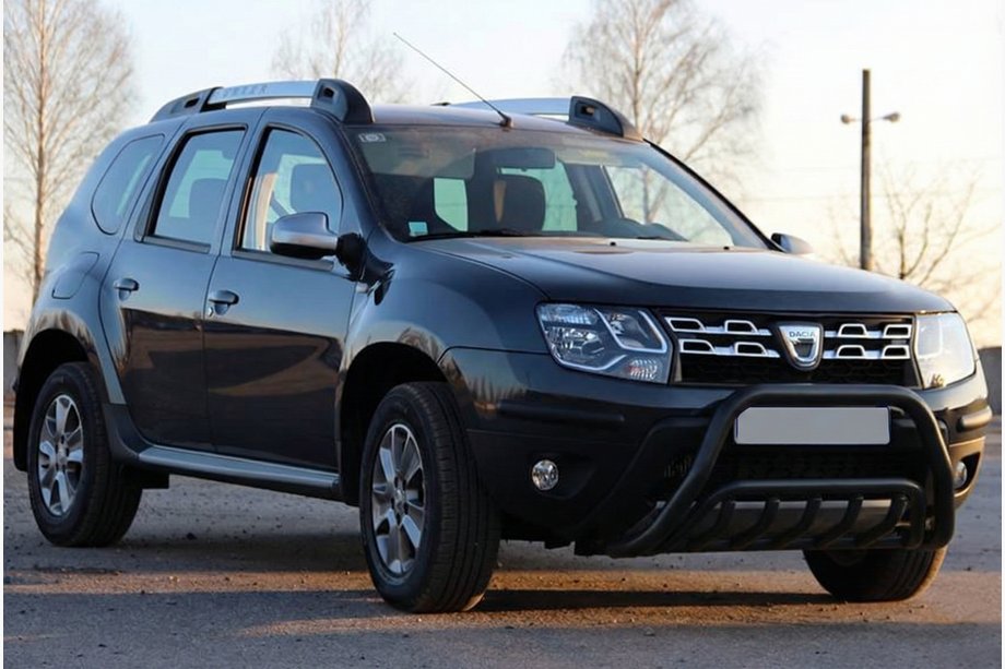 Renault Duster 2008–2017 гг. Кенгурятник WT002 Black (нерж) Image