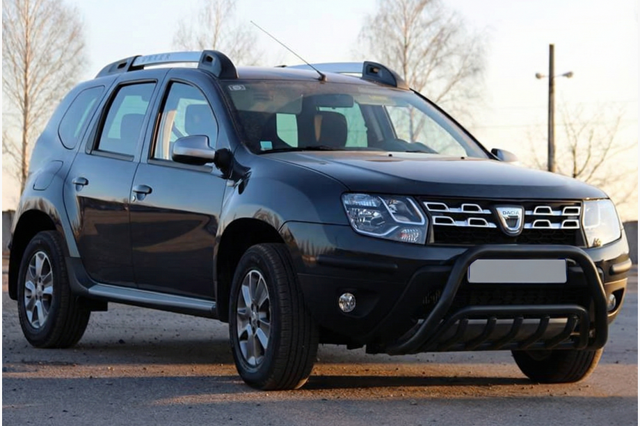 Renault Duster 2008–2017 гг. Кенгурятник WT002 Black (нерж) Image