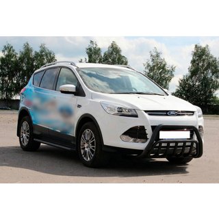 Кенгурятник WT002 Black (нерж.) Ford Kuga/Escape 2013-2019 гг. фото 2