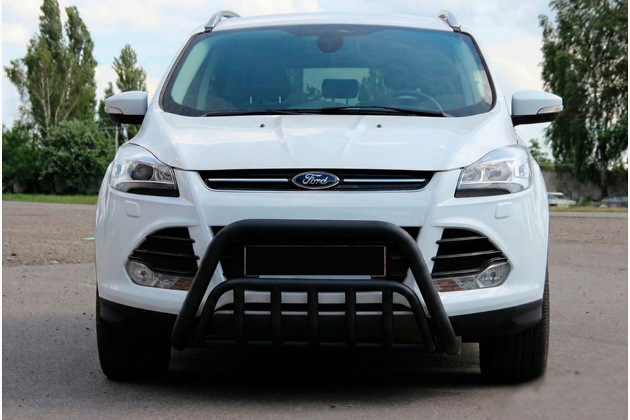 Ford Kuga/Escape 2013-2019 гг. Кенгурятник WT002 Black (нерж.) Image