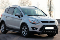 Ford Kuga 2008-2013 гг. Кенгурятник WT002 Black (нерж.) фото 3
