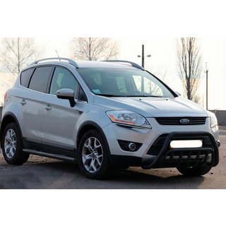 Кенгурятник WT002 Black (нерж.) Ford Kuga 2008-2013 гг. фото 3