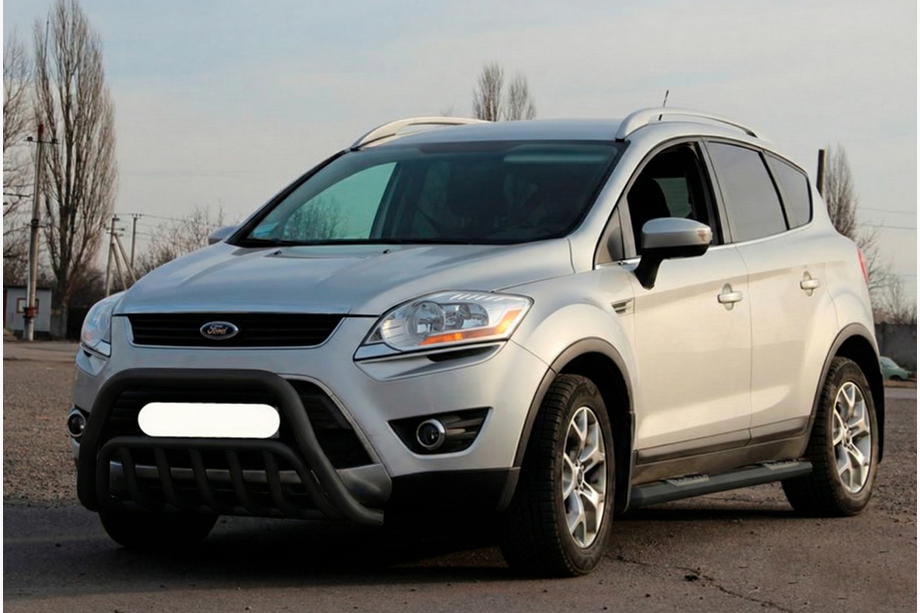 Ford Kuga 2008-2013 гг. Кенгурятник WT002 Black (нерж.) Image