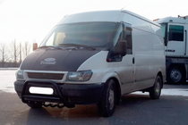 Ford Transit 2000-2014 гг. Кенгурятник WT002 Black (2006-2014, нерж.) фото 3