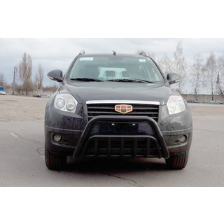 Кенгурятник WT002 Black (нерж.) Geely Emgrand X7 2011- гг. фото 2