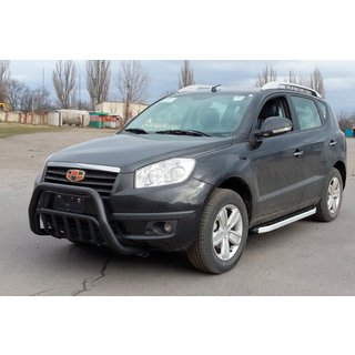 Кенгурятник WT002 Black (нерж.) Geely Emgrand X7 2011- гг. фото 3