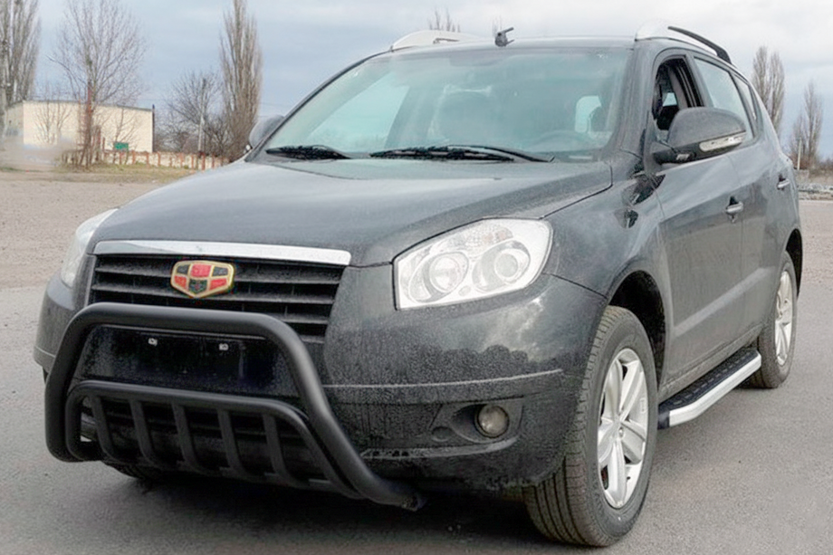 Geely Emgrand X7 2011- гг. Кенгурятник WT002 Black (нерж.) Image