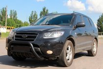 Hyundai Santa Fe 2 2006-2012 гг. Кенгурятник WT002 Black (нерж.) фото 1